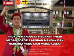 HUKUM MANDUL DI MEDAN: PMKRI MEDAN SOROTI LAPORAN MANDEK DAN NARKOBA YANG KIAN MERAJALELA