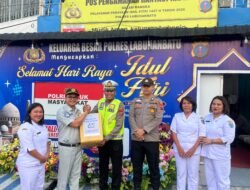 PT Jasa Raharja Labuhanbatu Serahkan Bingkisan ke Pos PAM dan Pos YAN, Dukung Mudik Aman dalam Operasi Ketupat Toba 2026