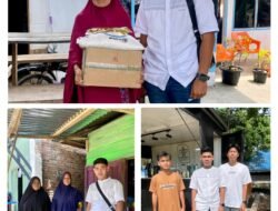 Ketua JIMI Labusel Ginda Hasibuan Berbagi Sembako kepada Warga, Raih Berkah Ramadhan