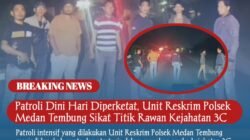 Patroli Dini Hari Diperketat, Unit Reskrim Polsek Medan Tembung Sikat Titik Rawan Kejahatan 3C