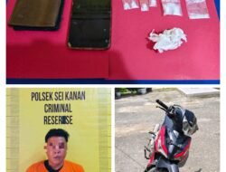 Residivis Narkotika Kembali Ditangkap, Polsek Sungai Kanan Amankan Pelaku di Marsonja