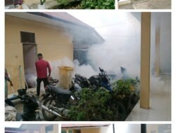 Gerak Cepat Polsek Kotapinang Fogging Mako dan Permukiman, Cegah Ancaman DBD