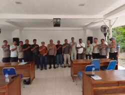 Kapolsek Kampung Rakyat Gelar Rapat Koordinasi Dengan Perusahaan Terkait Maraknya Pencurian Berondolan Sawit