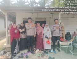 Kapolsek Kampung Rakyat Sambangi Warga, Sampaikan Pesan Kamtibmas dan Berantas Narkoba