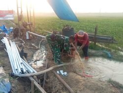 Sumber Air Sumur Bor TMMD di Titik 4 Mulai Dinikmati Warga, Petani Desa Godo Bersyukur