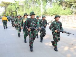 Kodim 0502/JU Gelar PSJM Hanmars 10 KM Tingkatkan Ketahanan Fisik Prajurit
