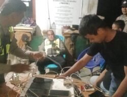 Polsek Torgamba Sigap Bantu Warga Terdampak Listrik Padam, Sediakan Genset untuk Cas HP dan Penerangan