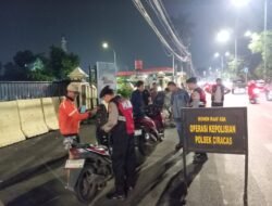Cegah Tawuran dan Begal, Polsek Ciracas Sisir Titik Rawan Hingga Dini Hari