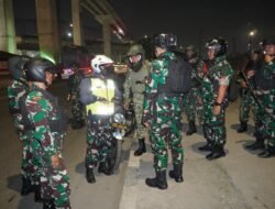 Tekan Kriminalitas, Dandim 0502/JU Pimpin Patroli Malam di Wilayah Jakarta Utara