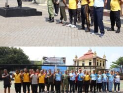 Sinergitas TNI-Polri dan Stakeholder Warnai Turnamen Voli Persahabatan Hari Bhayangkara ke-80