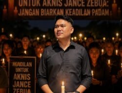 Aksi 1.000 Lilin untuk Aknis Jance Zebua Digelar di Medan, Serukan Penegakan Keadilan
