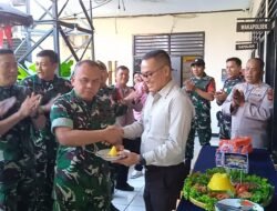 Danramil Pasar Rebo/Ciracas Beri Kejutan Hari Bhayangkara Ke-80, Perkuat Sinergitas TNI-Polri di Polsek Pasar Rebo