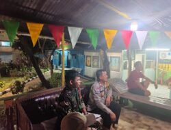 Bhabinkamtibmas Ciracas Bersama Tiga Pilar Nonton Bareng Piala Dunia, Sampaikan Pesan Kamtibmas kepada Warga