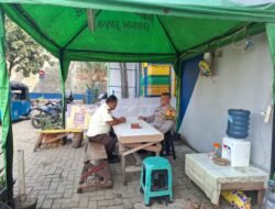 Polsek Pulogadung Perkuat Cooling System Bersama Petugas Keamanan Pasar Enjo untuk Ciptakan Kamtibmas Kondusif