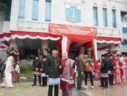 Kodim 0502/JU Ikuti Upacara HUT ke-81 RI Bersama Forkopimko Plus Jakarta Utara
