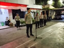 Cegah Tawuran dan Gangguan Kamtibmas, Polsek Cakung Gelar Apel Cipkon Malam Minggu