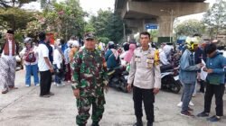 Polsek Cakung Kawal Keberangkatan Ribuan Massa Jakarta Timur Bersatu menuju Indonesia Arena GBK
