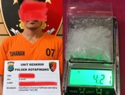 Polsek Kotapinang Bekuk Akim di Tomutua, Sabu 4,21 Gram Diamankan