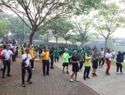 Sambut HUT TNI ke-81, Korem 052/Wijayakrama Gelar Olahraga Bersama dan Fun Walk 5 KM di PIK 2