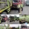 Tabrakan Beruntun Tiga Truk di Jalinsum Asam Jawa, Sat Lantas Polres Labusel Gerak Cepat Pastikan Arus Lalin Terkendali